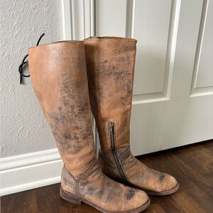 Bed Stu Brown Lace Up Boots